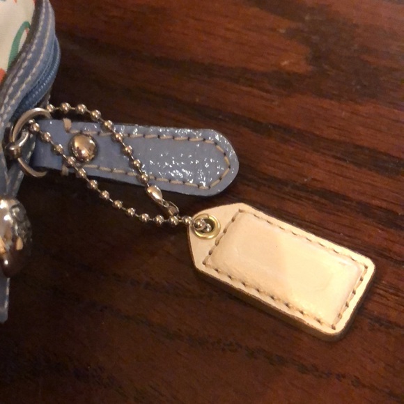 Coach Signature Butterfly Op Art Makeup Large Cosmetic Case Zip - Picture 7 of 9